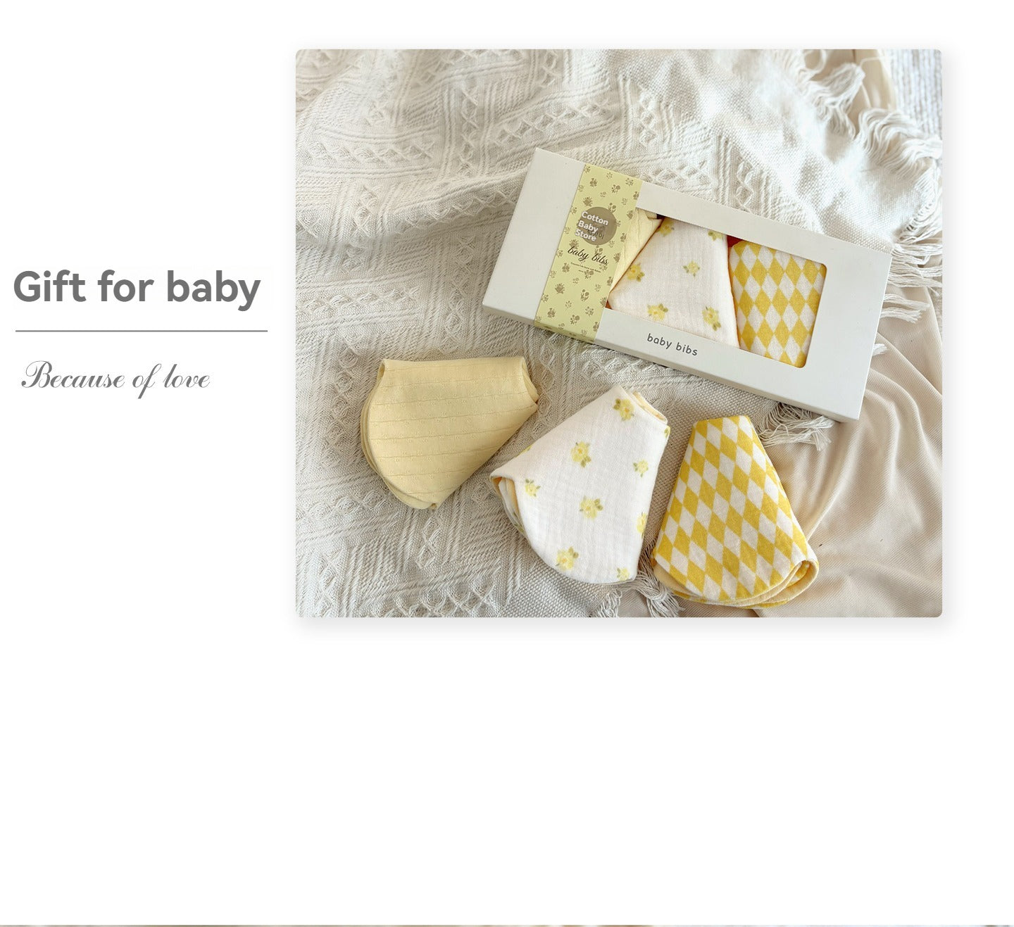 Sunshine Bow Bib Set Of 3