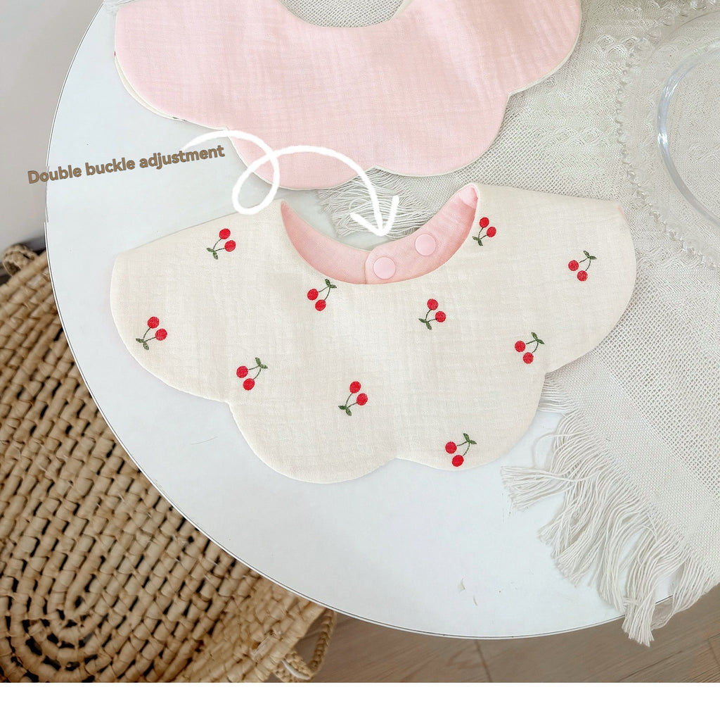 Pink Petal Feeding Bib Set Of 2