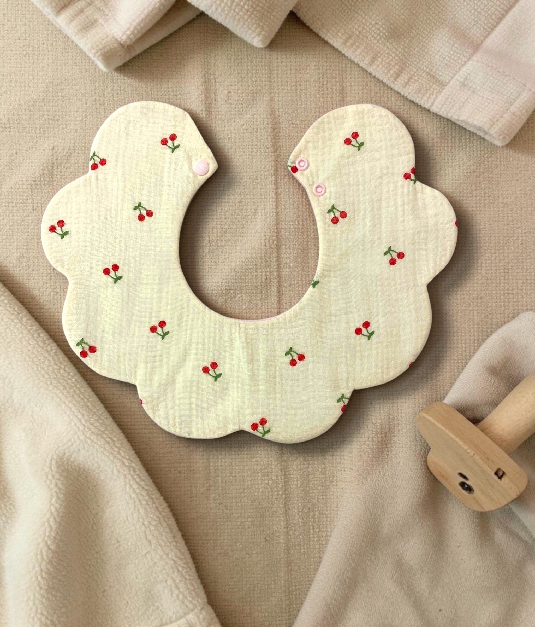 Pink Petal Feeding Bib