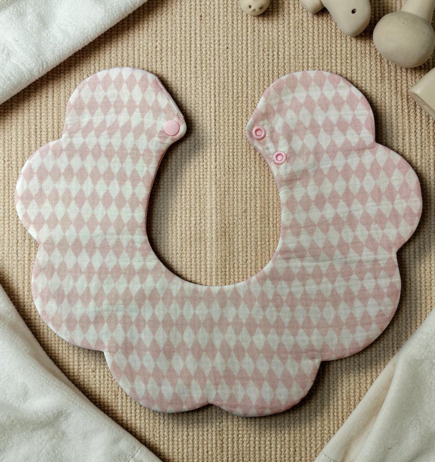 Blush Bunny Frill Bib Set Of 3
