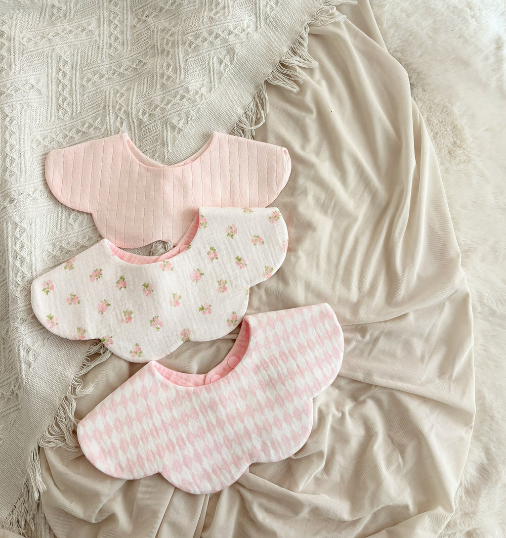 Blush Bunny Frill Bib Set Of 3
