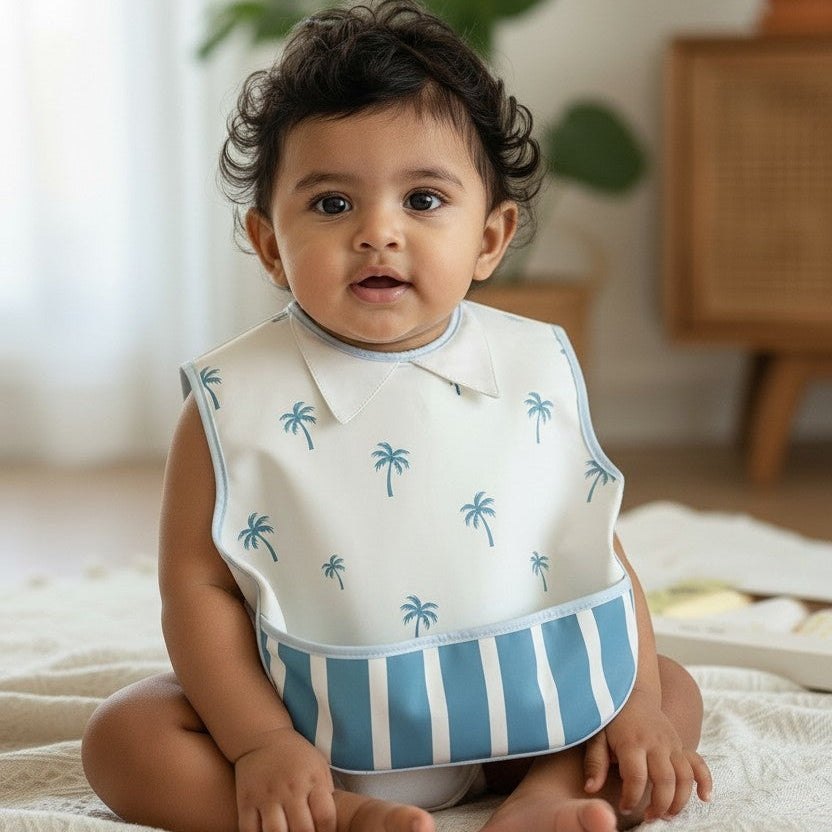 Sky Stripe Baby Bib