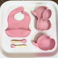 5-Piece Baby Feeding Essentials Set - Pink