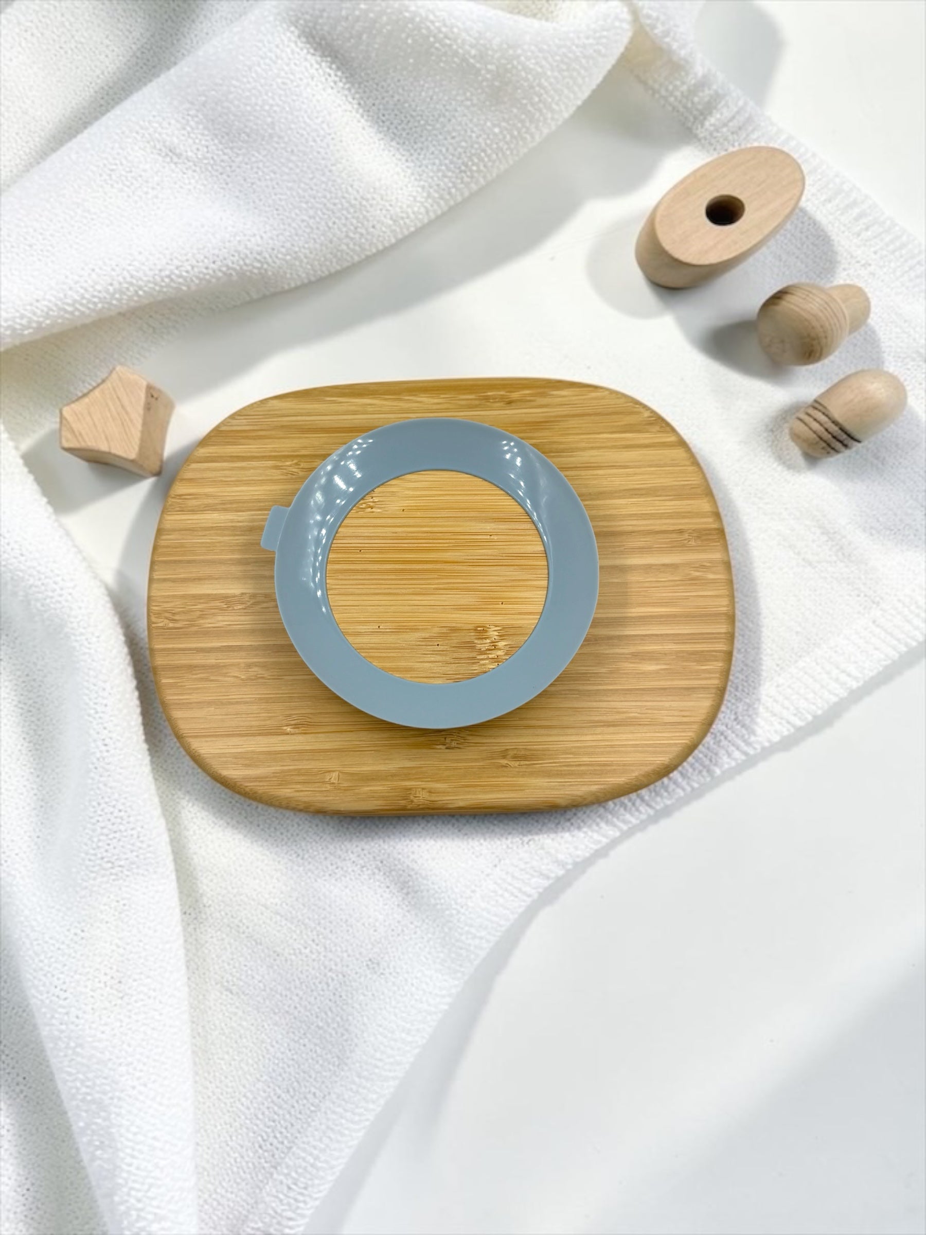 Bamboo Multi Partition Feeding Plate