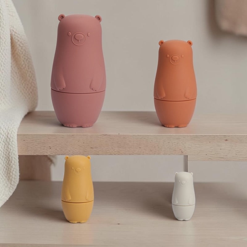 Russian Nesting Dolls Play Set - Pink Bear