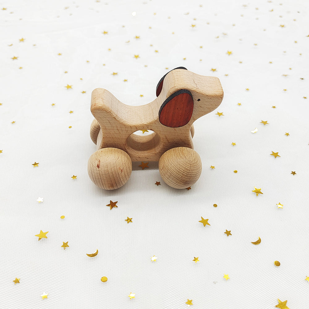 Wooden Dog Pull Toy