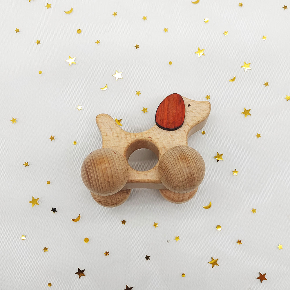 Wooden Dog Pull Toy
