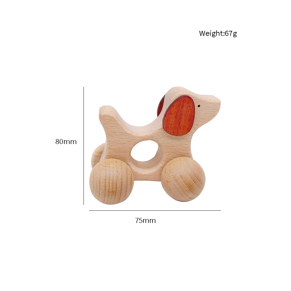 Wooden Dog Pull Toy