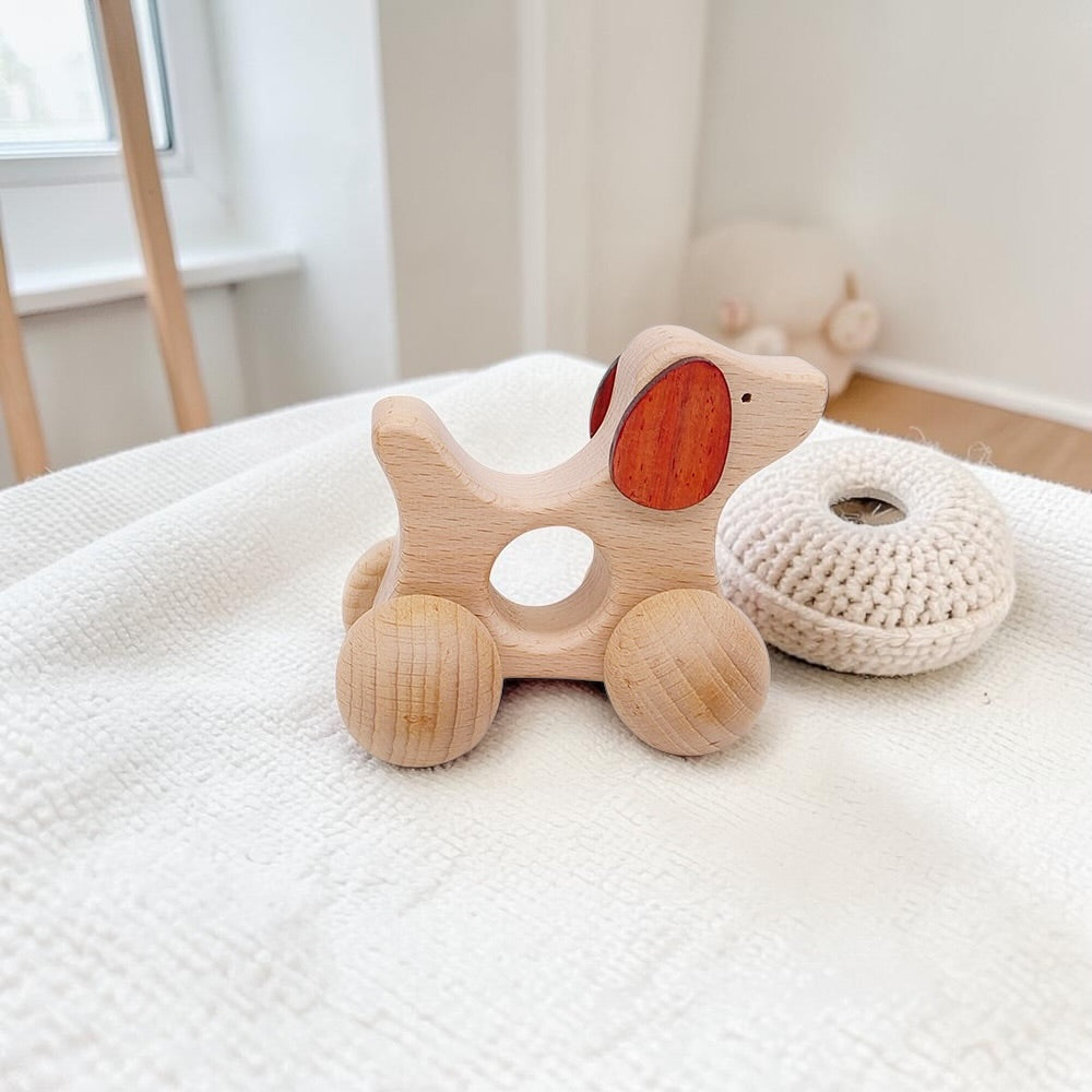 Wooden Dog Pull Toy