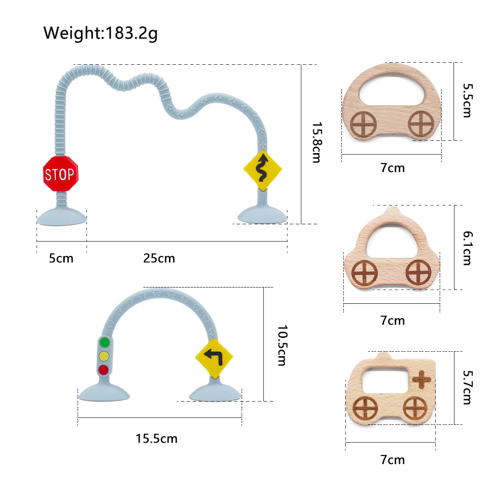 Wooden Traffic Puzzle Board Game