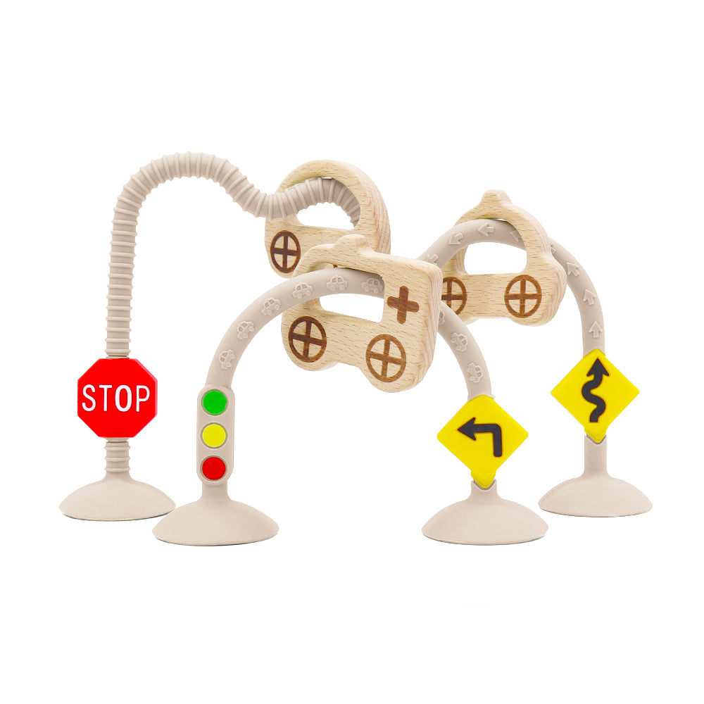 Wooden Traffic High Chair Game
