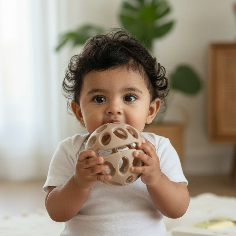 Silicone Baby Teether Toy - Sky Blue