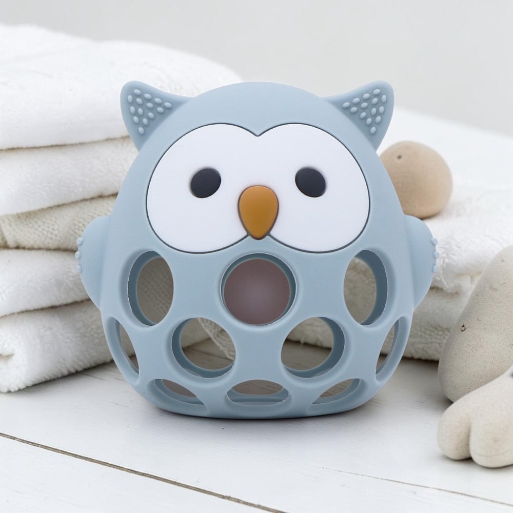 Silicone Baby Chew Toy - Dusty Blue