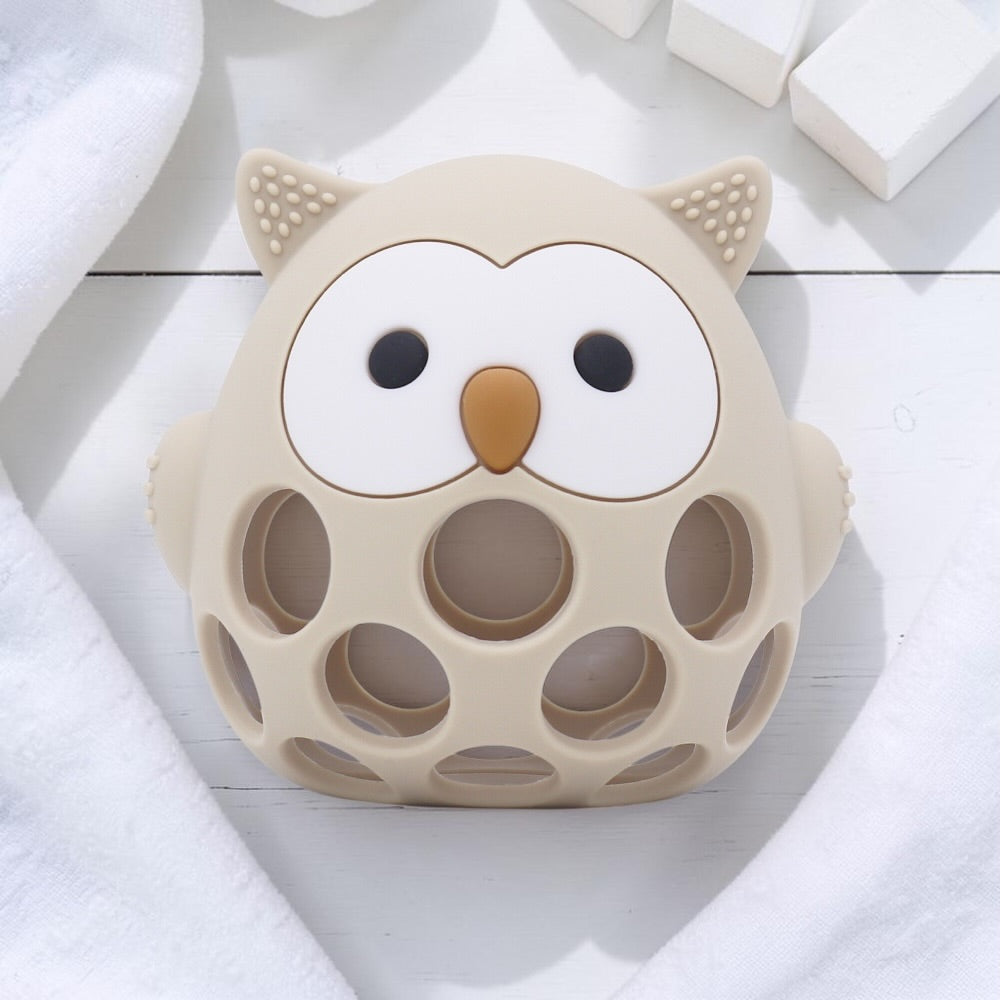 Silicone Baby Chew Toy - Beige