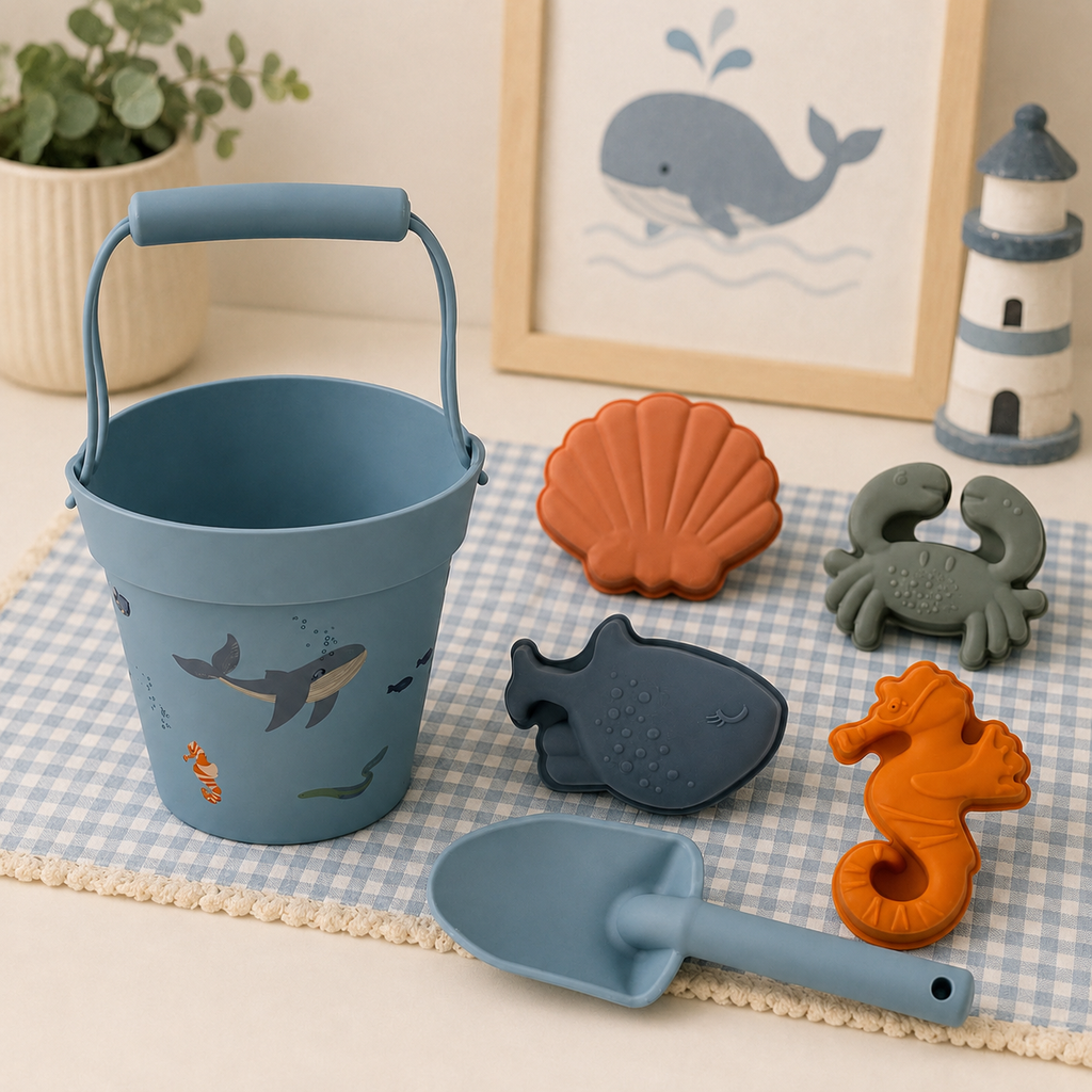 Silicone Beach Play Toy Set - Sea World