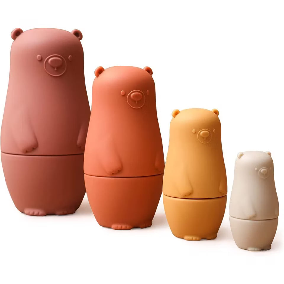 Russian Nesting Dolls Play Set - Pink Bear